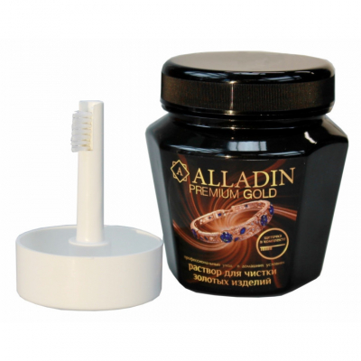 Средство для чистки изделий из золота и платины  ALLADIN PREMIUM  (200 мл) с щеточкой